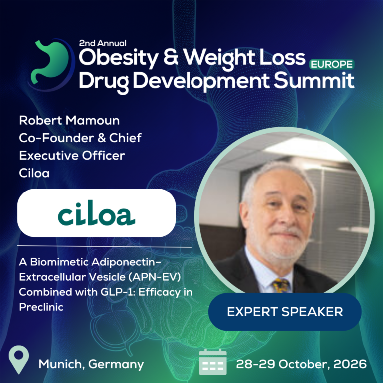 Robert Mamoun speaker banner 2nd Obesity Weight Loss Drug Development Europe